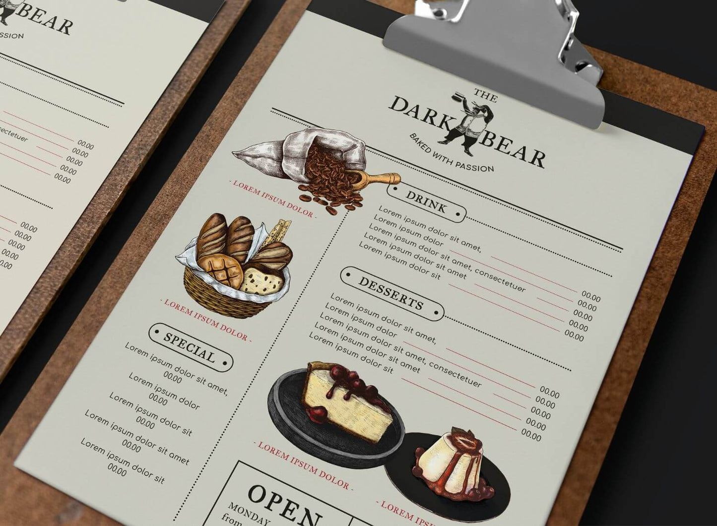 Food Menu Printing