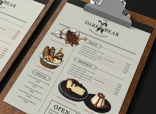 Food Menu Printing